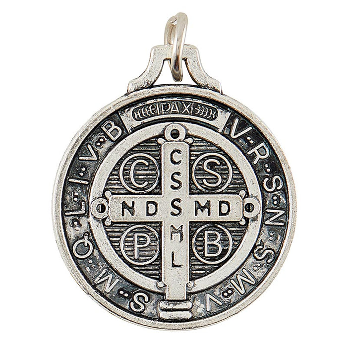 Silver-Plated Saint Benedict Medals - Pack of 12