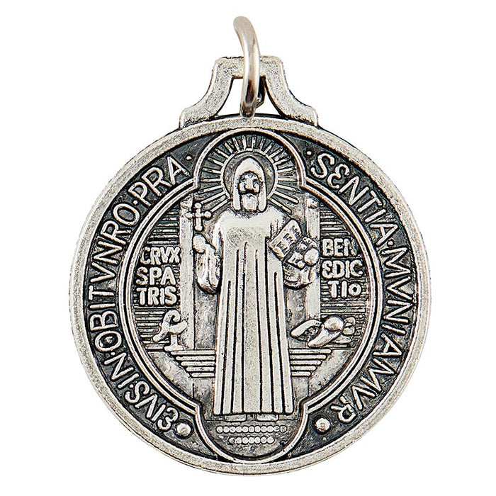 Silver-Plated Saint Benedict Medals - Pack of 12
