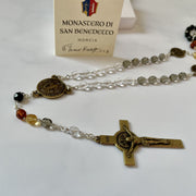 Italian Glass Bead Saint Benedict Rosary Rosary Hirten 