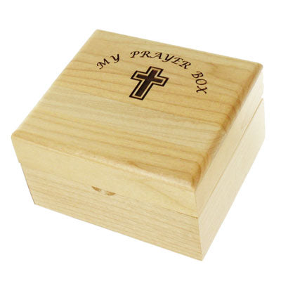 Maple Wood Personalizable Prayer Box Keepsake Box Singer 