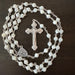 First Communion Pearl Rosary with Chalice Center Rosary Christian Brands Catholic 